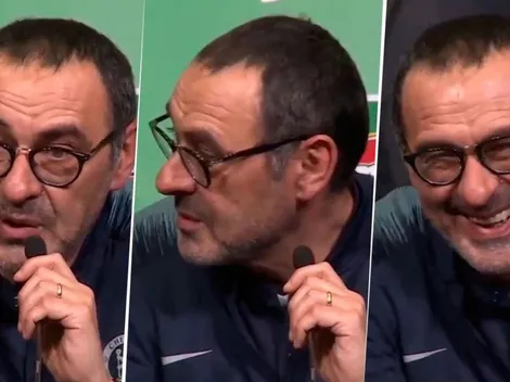 No damos más: el error de Sarri en plena conferencia mientras explicaba lo que sucedió con Kepa