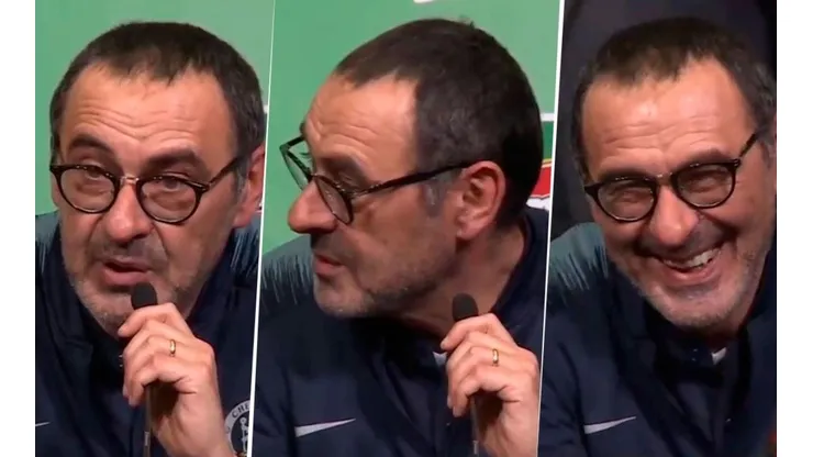 No damos más: el error de Sarri en plena conferencia mientras explicaba lo que sucedió con Kepa