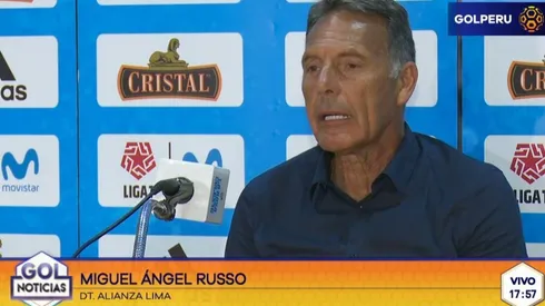 No se las dejó pasar: la dura crítica de Russo a la terna arbitral del partido vs. Sporting Cristal