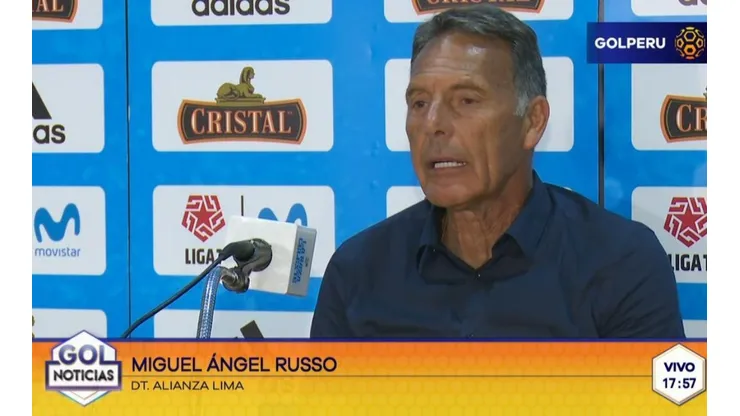 No se las dejó pasar: la dura crítica de Russo a la terna arbitral del partido vs. Sporting Cristal