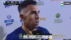 Carlos Tevez luego del partido.