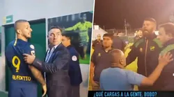Insultos y miradas amenazantes: Benedetto se cruzó feo con un auxiliar de Defensa y Justicia