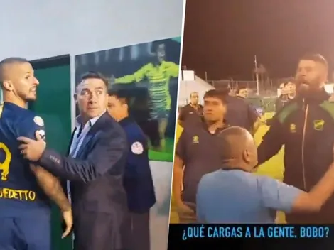 Insultos y miradas amenazantes: Benedetto se cruzó feo con un auxiliar de Defensa y Justicia