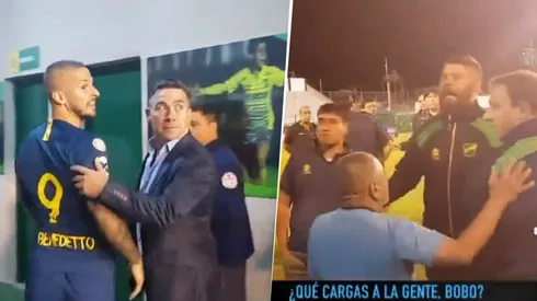 Insultos y miradas amenazantes: Benedetto se cruzó feo con un auxiliar de Defensa y Justicia