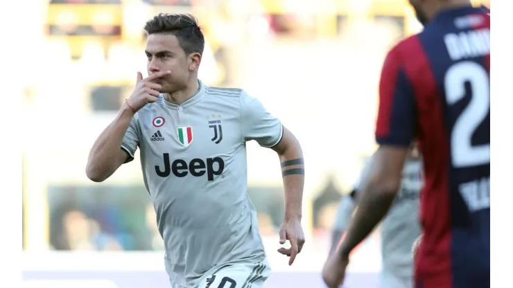 Dybala festejó con la Dybala Mask.