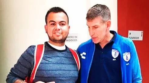 Palermo se dio cuenta de la burla justo en el momento de la foto.