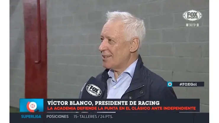 Blanco habló en la previa del encuentro.