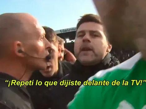 Perdió Tottenham y Pochettino lo encaró al árbitro enfrente de la cámara