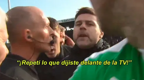 Perdió Tottenham y Pochettino lo encaró al árbitro enfrente de la cámara