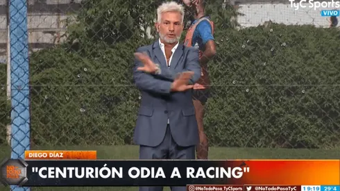 Diego Díaz le pegó como nadie a Centurión: "Odia a Racing"