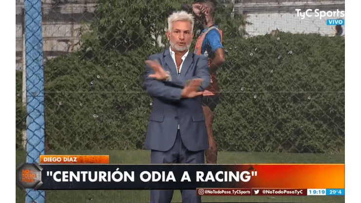 Diego Díaz le pegó como nadie a Centurión: "Odia a Racing"