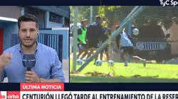 No aprende más: Centurión llegó tarde al entrenamiento de la reserva