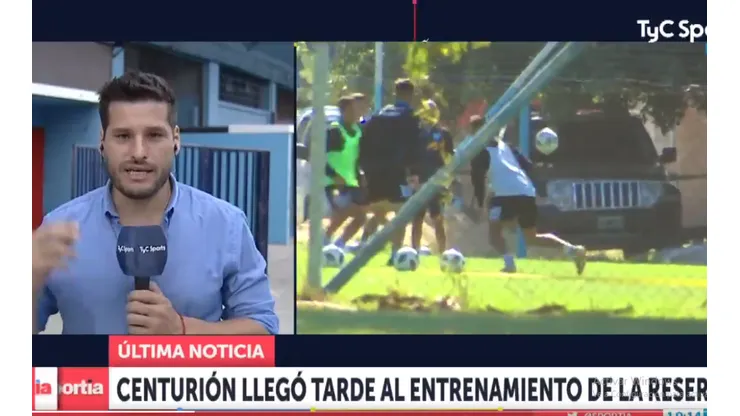 No aprende más: Centurión llegó tarde al entrenamiento de la reserva