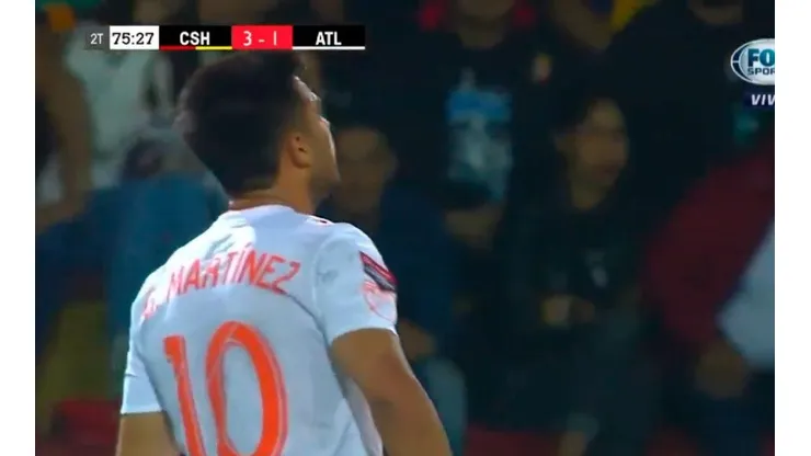 Al Pity lo cambiaron en el 75'.