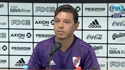 Gallardo en conferencia de prensa.