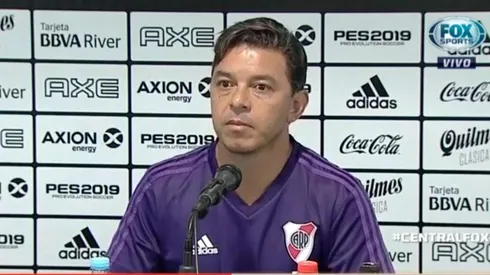 Gallardo en conferencia de prensa.