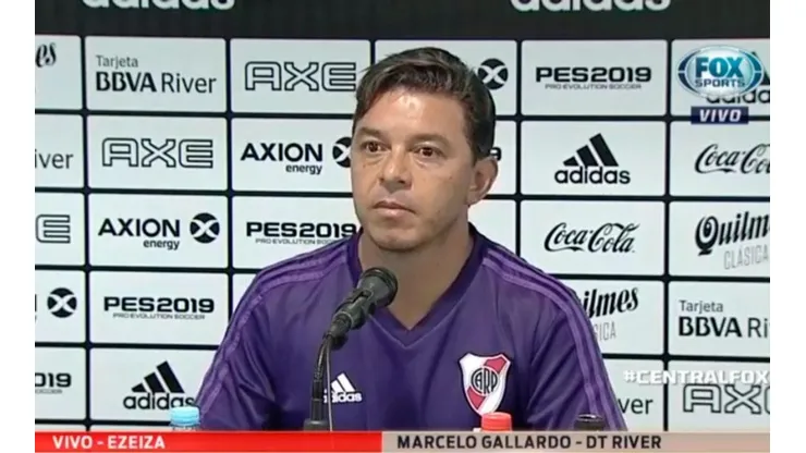 Gallardo en conferencia de prensa.