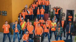 El plantel del América posó en la vecindad del Chavo.