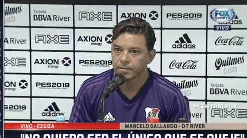 Foto de Marcelo Gallardo, entrenador de River.