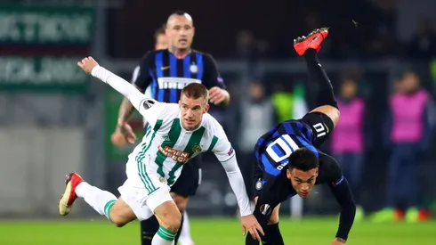 Inter vs Rapid Wien por la Europa League.
