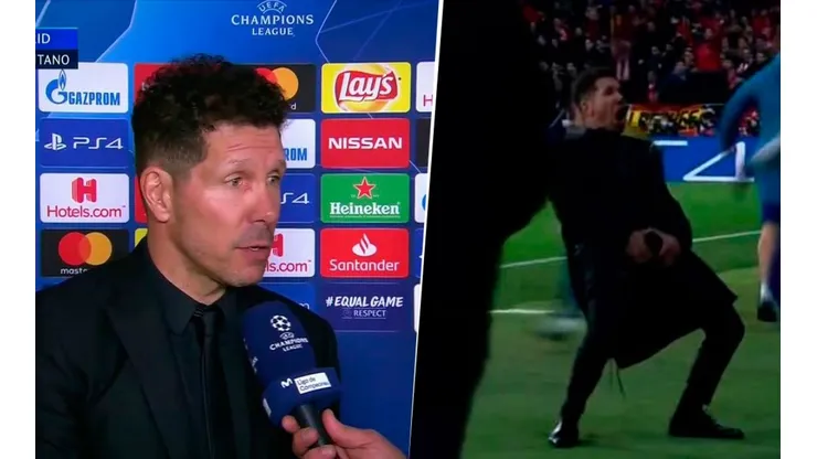 Simeone contó la razón de su gesto en el 1-0 del Atlético Madrid a Juventus