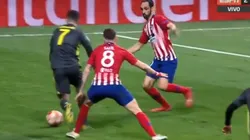 Más Atlético Madrid imposible: Saúl y Godín lo maltrataron a Cristiano