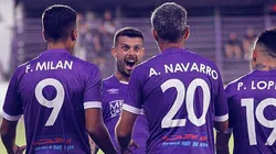 Defensor Sporting vs Atlético Mineiro por la Copa Libertadores.