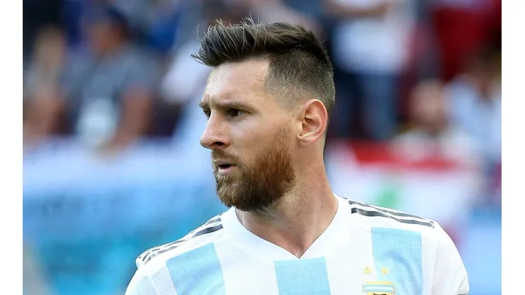 Foto de Lionel Messi, jugador de la Selección Argentina.