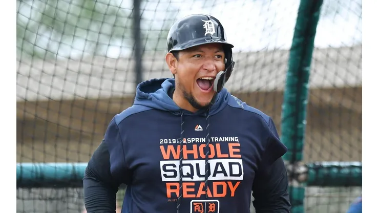Calidad intacta: Miguel Cabrera muestra su swing y se ve más ligero de peso en el Spring Training