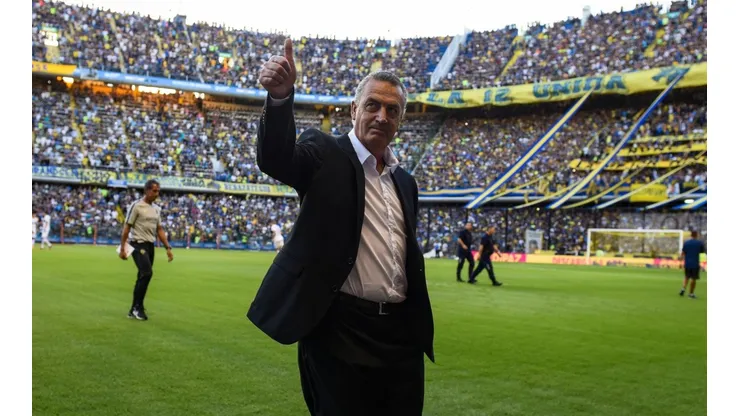 Gustavo Alfaro en la Bombonera.