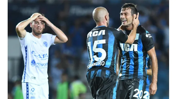 Foto de Darío Cvitanich junto a Lisandro López.