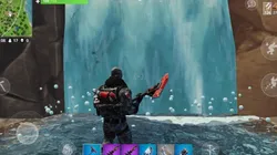 Visita Cascadas en Fortnite - Desafío Horas Extra