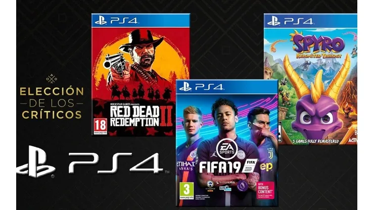 ¡Nuevos descuentos en PS4! Red Dead Redemption 2, FIFA 19, Spyro y muchos más