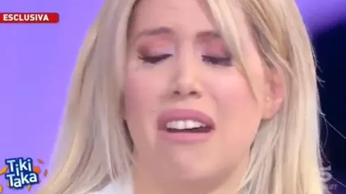 La confesión y el llanto de Wanda Nara ante las cámaras de la televisión italiana