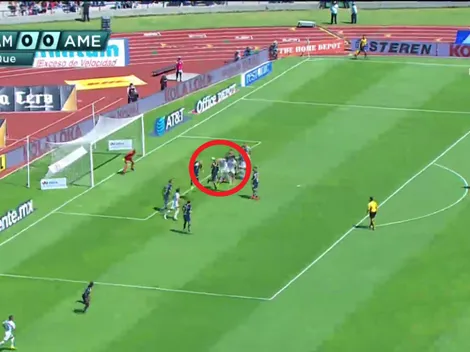 Carlos González abrió el marcador en el Clásico Capitalino con un furioso cabezazo