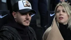 Mauro Icardi en el estadio.