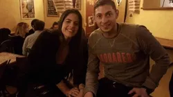 Luiza Ungerer y Emiliano Sala, juntos.
