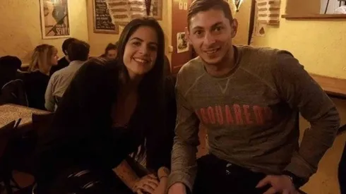 Luiza Ungerer y Emiliano Sala, juntos.