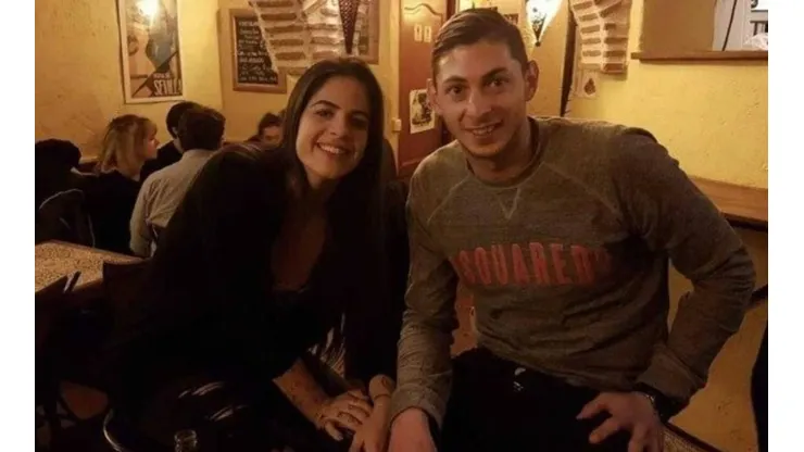 Luiza Ungerer y Emiliano Sala, juntos.