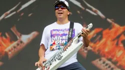 El popular Pablo Lescano en acción.