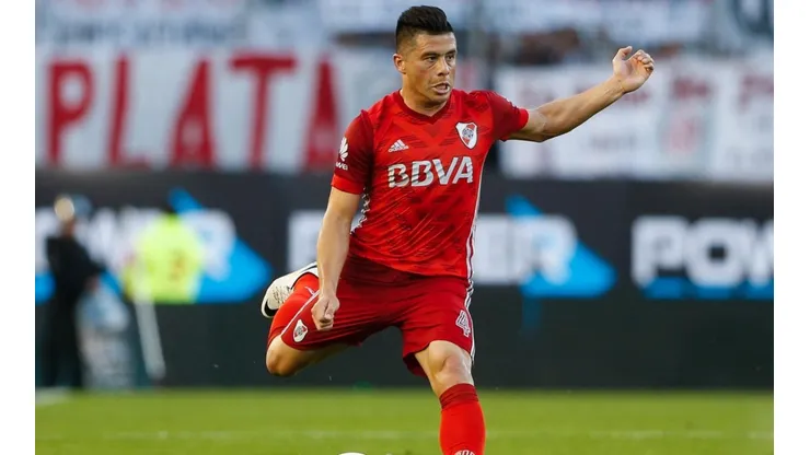 Jorge Moreira con la camiseta de River.