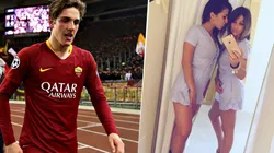 Foto del jugador y su madre.