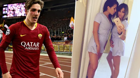 Foto del jugador y su madre.