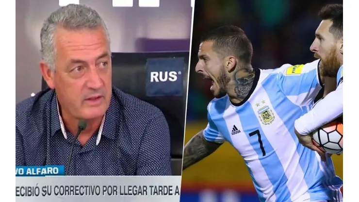 Alfaro habló con Messi sobre Benedetto.