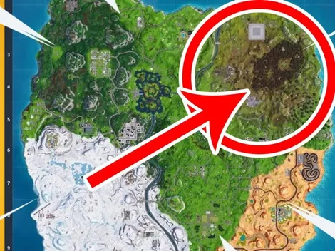 Fortnite: Un bug reveló un nuevo mapa donde algo explotó en Alameda Aullante