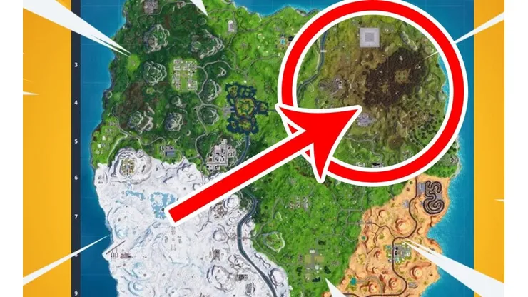 Fortnite: Un bug reveló un nuevo mapa donde algo explotó en Alameda Aullante