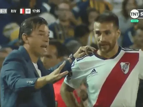 El detalle que nadie te mostró: la reacción de Gallardo y Ponzio al gol de Quintero