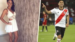 Foto de Gonzalo Martínez y su novia.