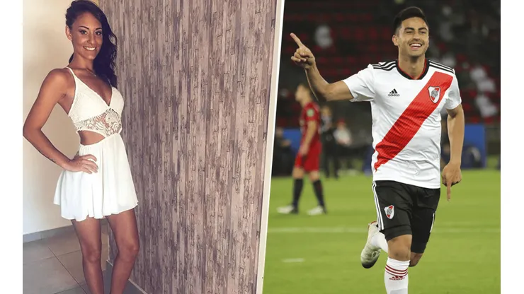 Foto de Gonzalo Martínez y su novia.