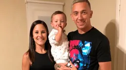 Marchesín y su mujer, una pareja que derrocha amor.